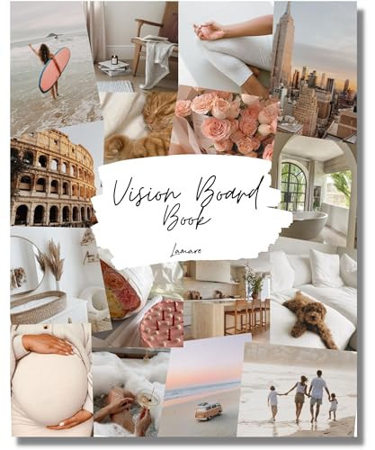 Lamare Vision Board Book - 1000+ Aesthetic Vision Board Images & Motivational Quotes, Vision Board Supplies, Vision Board Kit, Collage Book for Manifestation, Self Care & Goal Setting | Amazon (US)