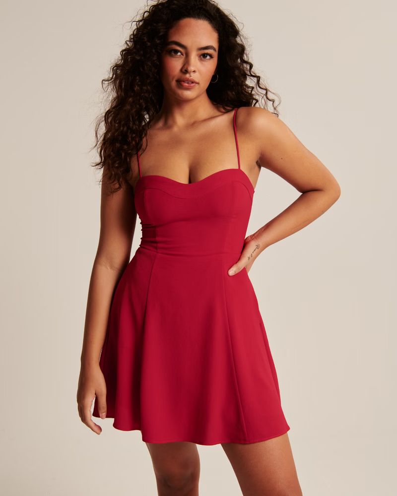 Sweetheart Slip Mini Dress | Abercrombie & Fitch (US)