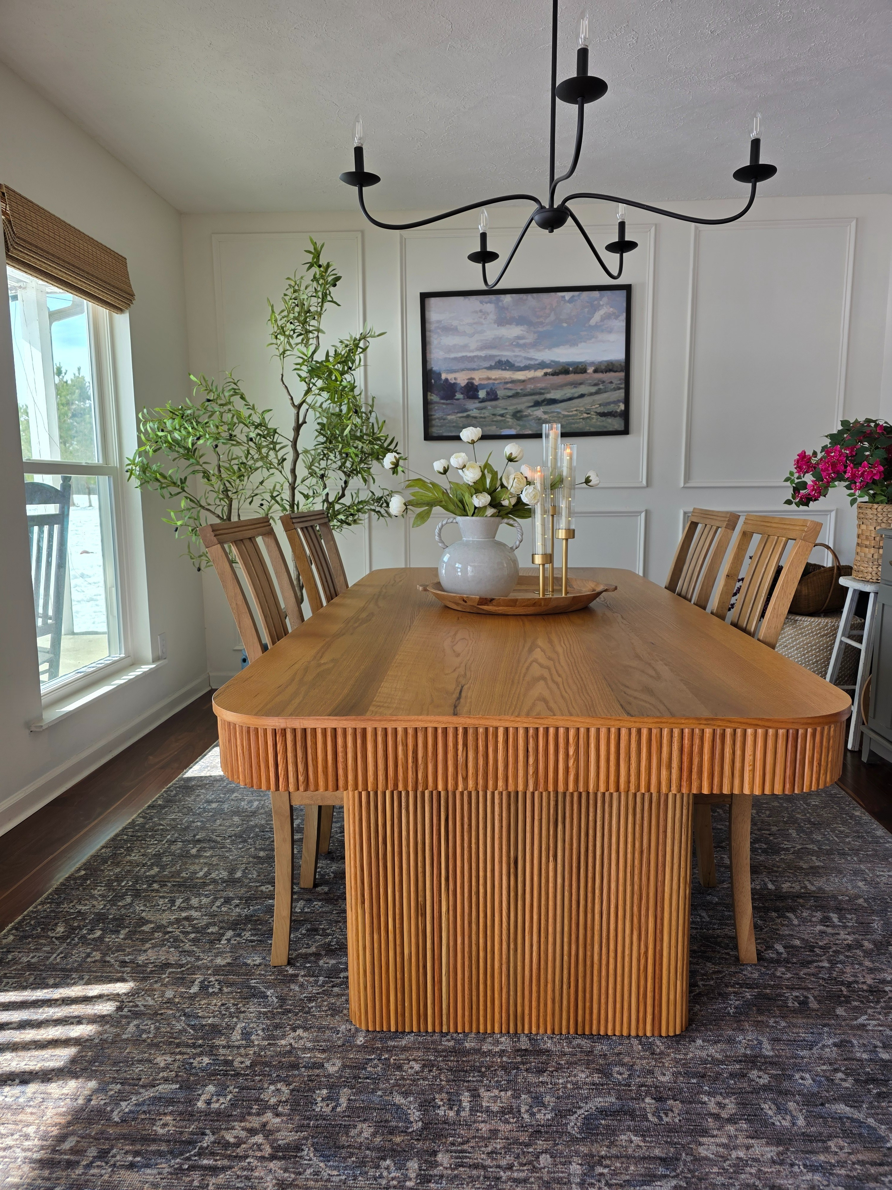 HERNEST Marisol 84" Oak Dining Table in Natural Oak 

#LTKHome #LTKSeasonal