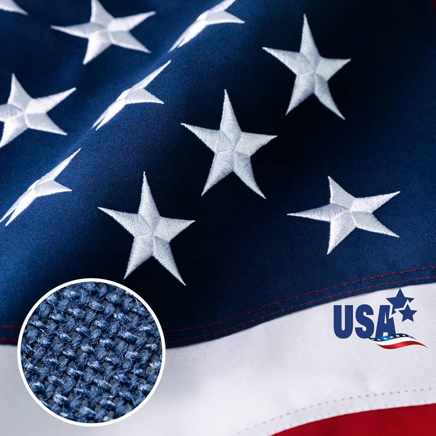 American Flag 3x5 ft Deluxe Super Tough Series, 100% in USA, Heavy Duty Spun Polyester, All Weath... | Amazon (US)