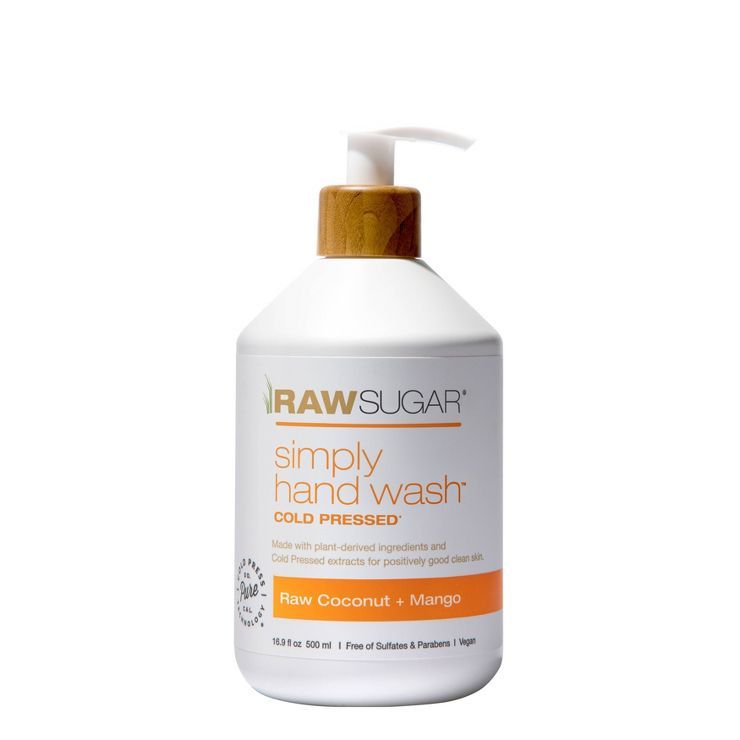 Raw Sugar Simply  Hand Wash Raw Coconut + Mango - 16.9 fl oz | Target