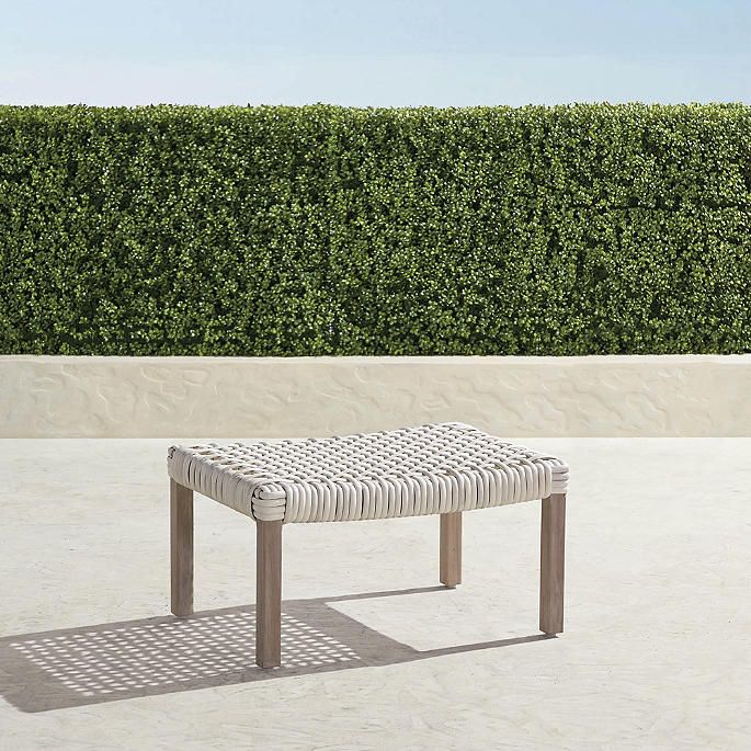Isola Ottoman in Weathered Finish | Frontgate | Frontgate
