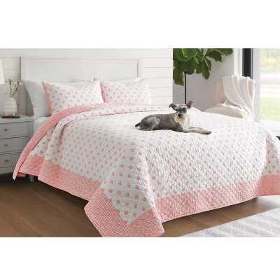 Euro Printed Family-Friendly Warm Block Print Quilt Sham Warm - Threshold™ | Target
