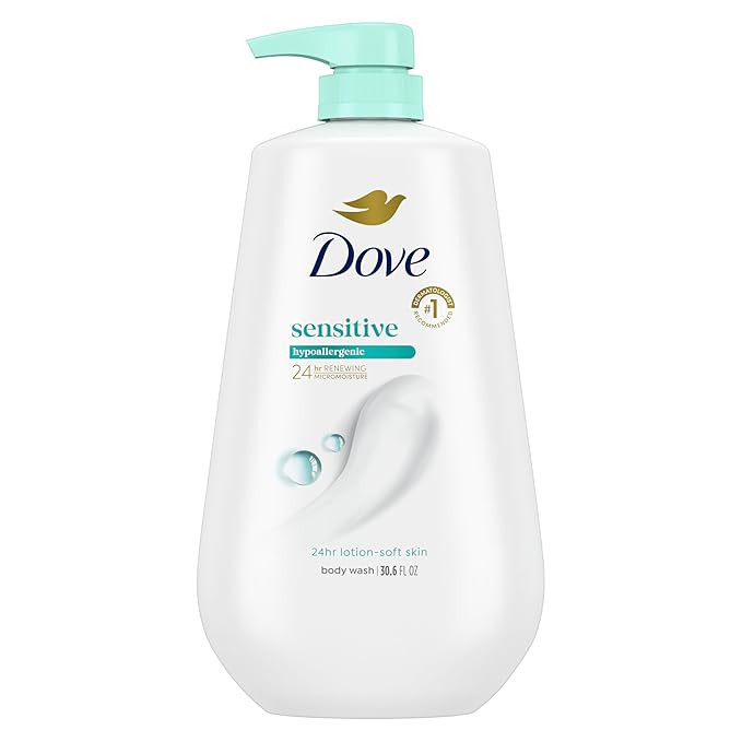 Dove Body Wash with Pump Sensitive Skin For 24hr Lotion-Soft Skin Moisturizing Skin Cleanser Gent... | Amazon (US)