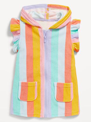 Hooded Terry Swim Cover-Up Dress for Toddler Girls | Old Navy (US)