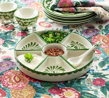 Puebla Porcelain Multi-Condiment Server