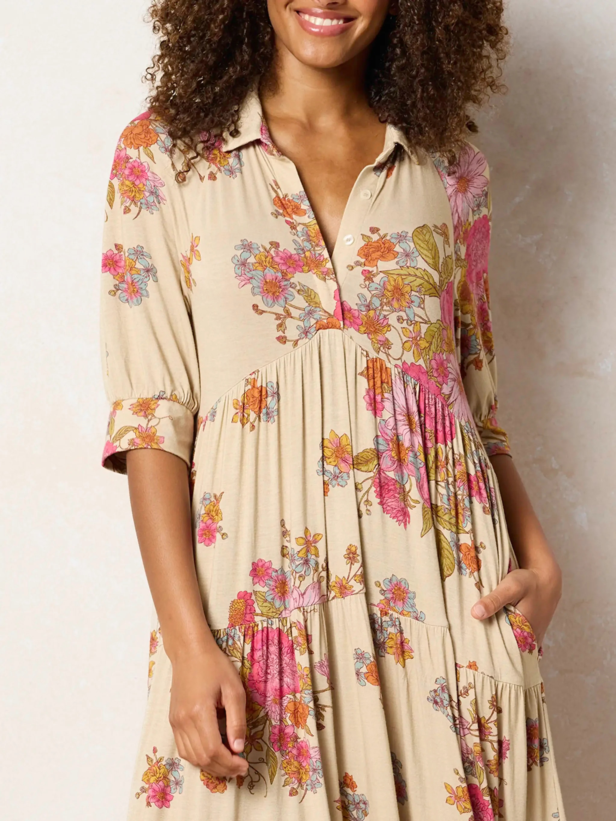 Rebecca "ButterSoft" Midi Dress | Natural Life