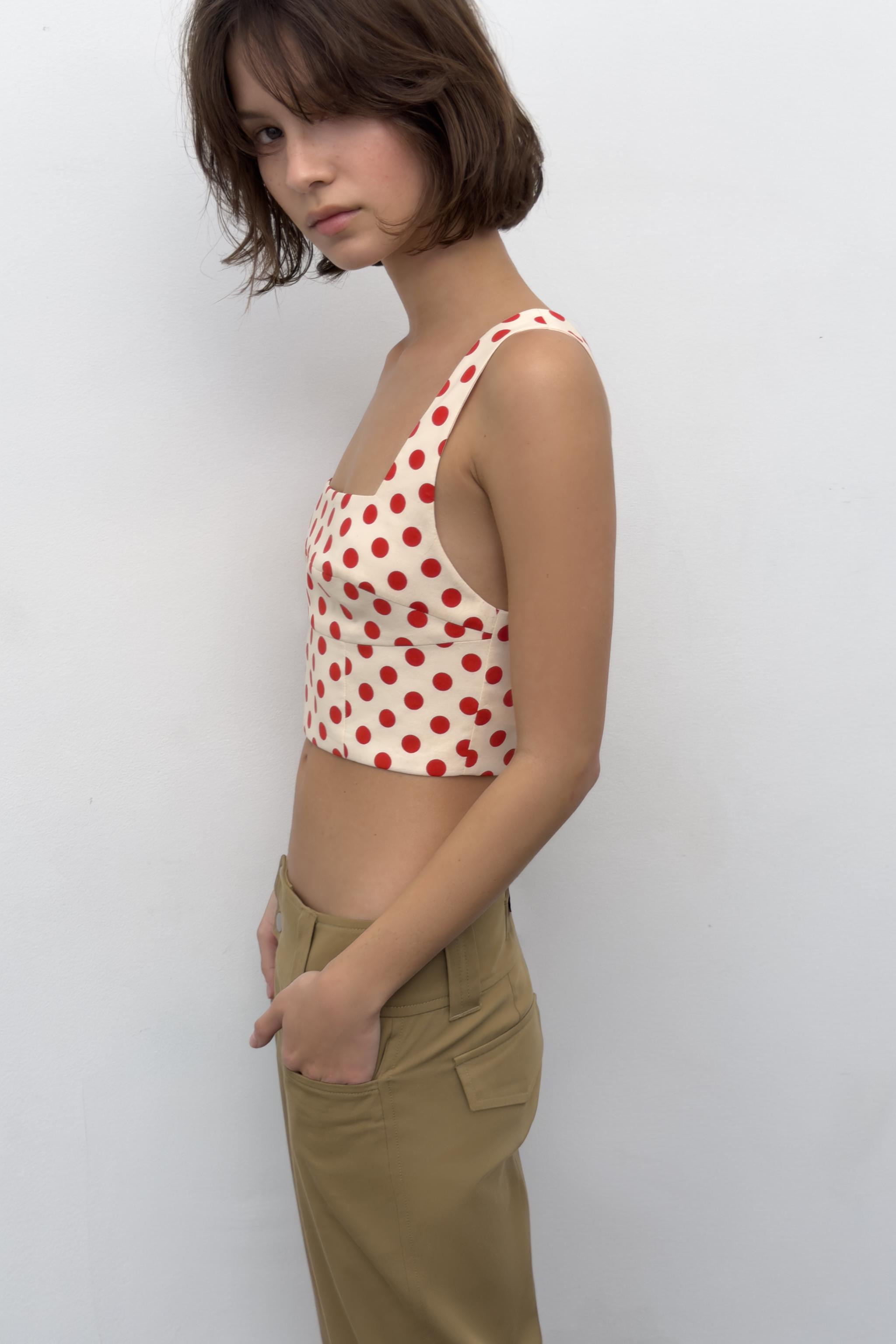 POLKA DOT CROP TOP | Zara US
