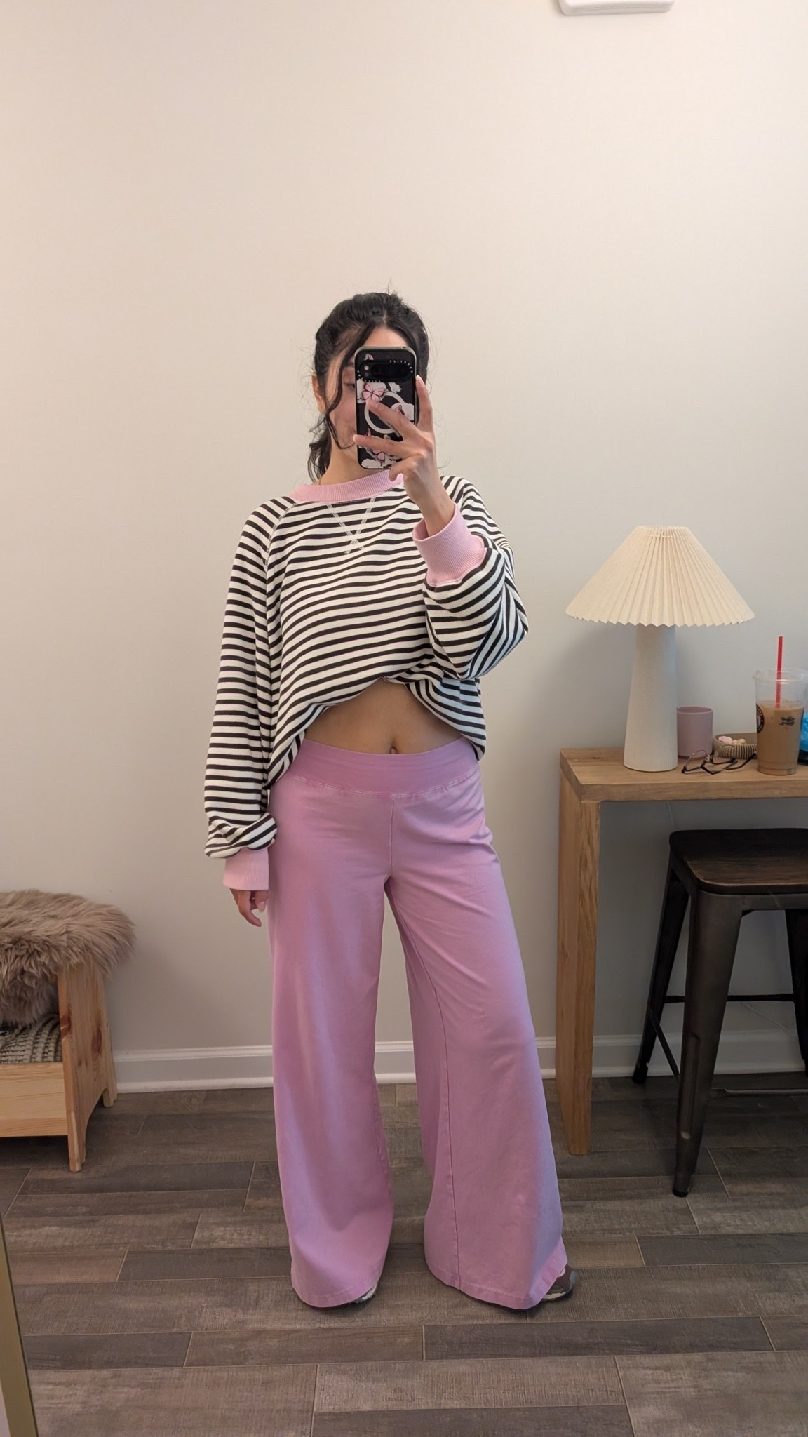 Aerie go to boyfriend sweatshirt (s)
Aerie cotton wide leg pants (xs short)
Cute comfy early fall outfits @Aerie

#LTKootd #LTKSaleAlert #LTKPetite