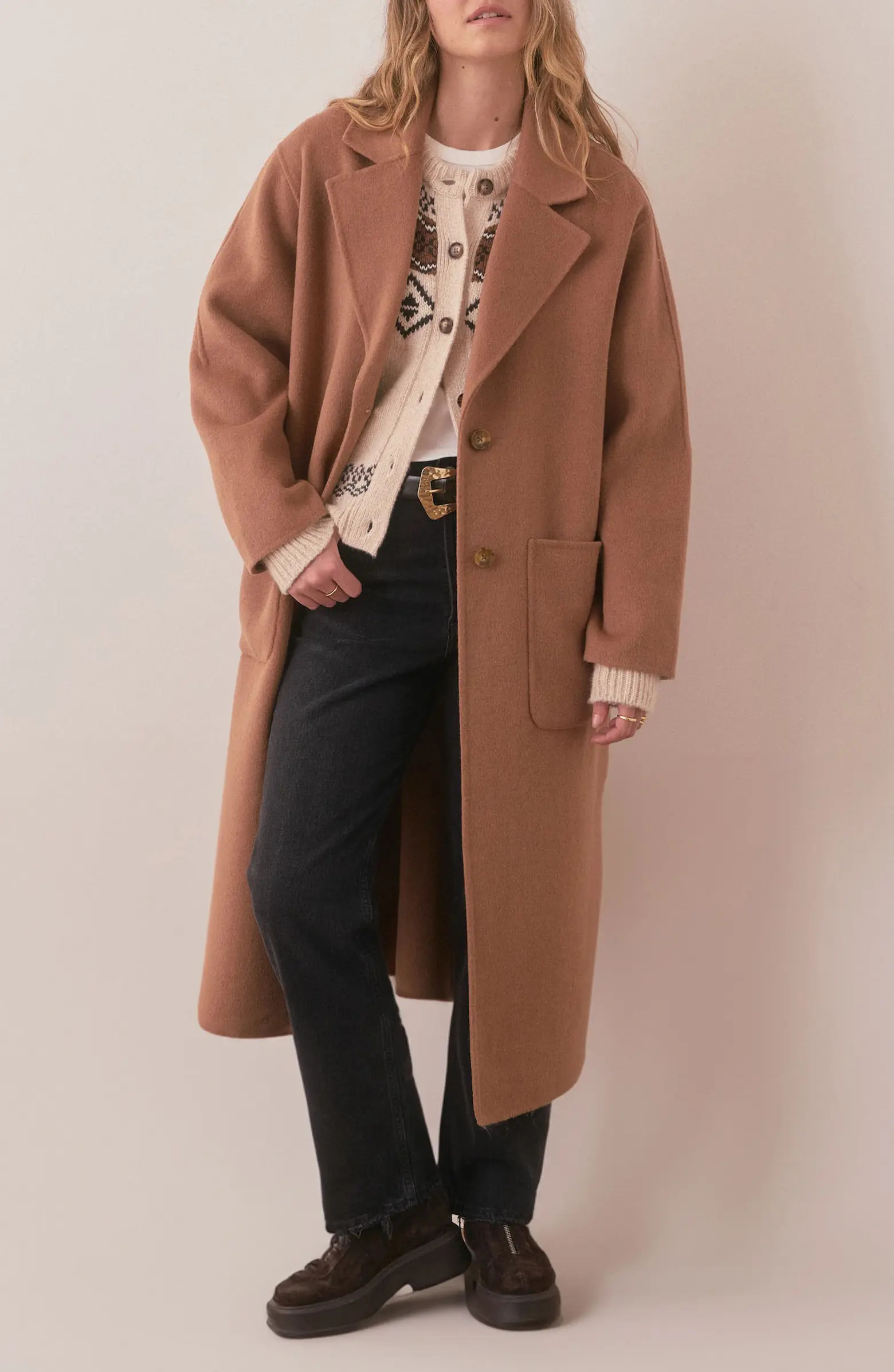 Marine Layer Colette Longline Coat | Nordstrom | Nordstrom