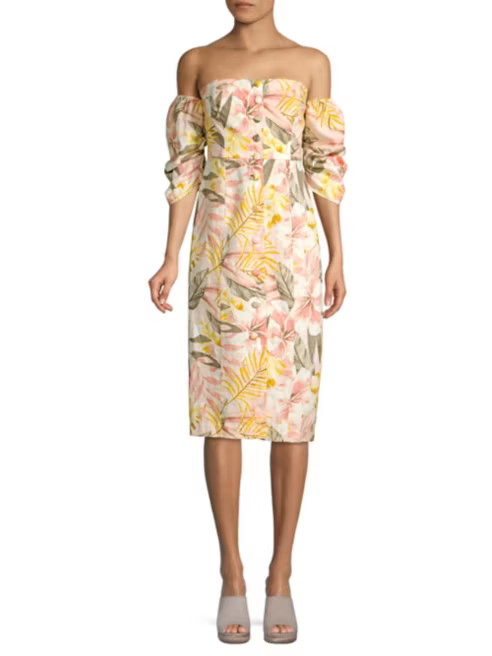 Joie - Seldy Off-Shoulder Puff Sleeve Dress | Saks Fifth Avenue