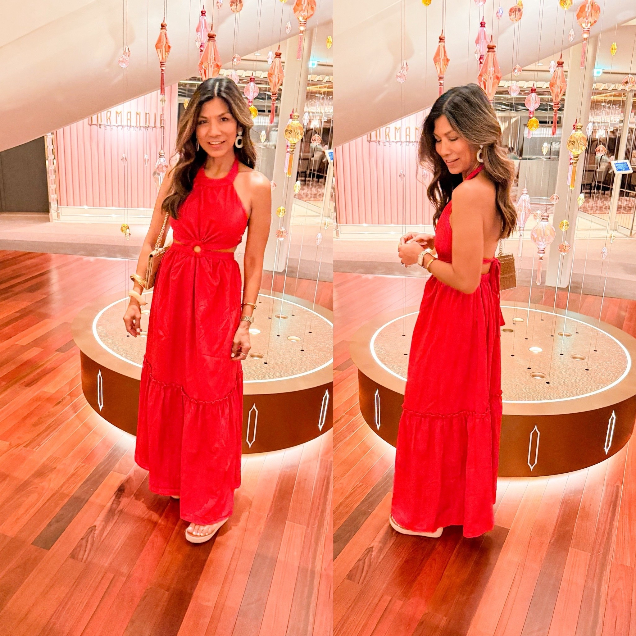 I’m 5’2” 118#ish for reference 
Cruise dinner outfit 
Dress in small tts.
Wearing pasties and linked.
Sandals tts.
Vacation outfit, resort wear, cruise outfit, Amazon finds, fashion over 40, over 50 style, midlife fashion, petite fashion,midlife fashion, fashion over40 

#LTKTravel #LTKOver40 #LTKPetite