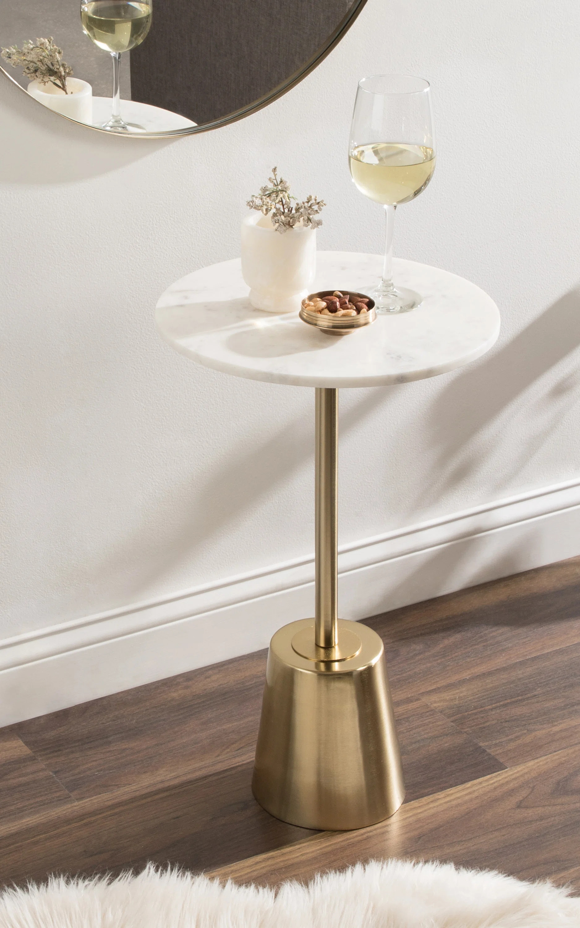 Cemil Marble Top End Table | Wayfair North America