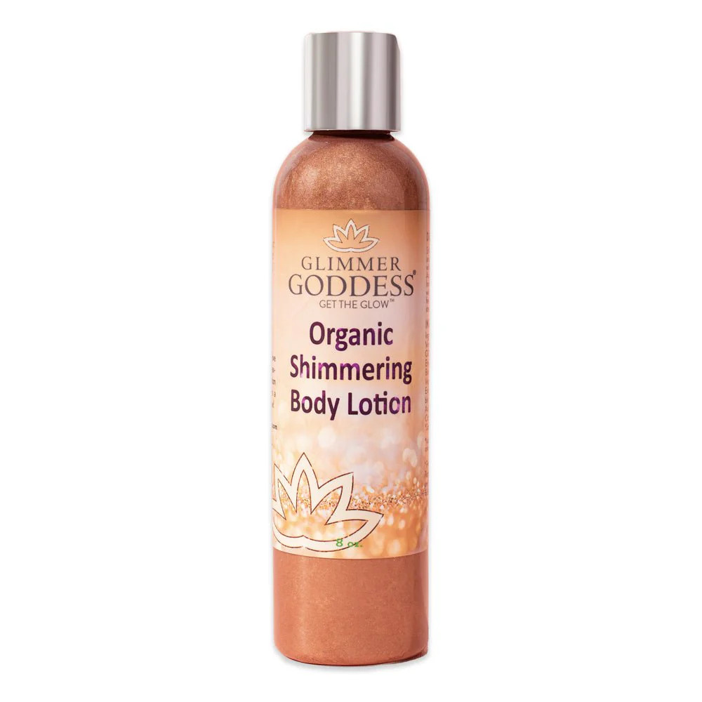 Organic Bronze Shimmer Body Lotion | Glimmer Goddess