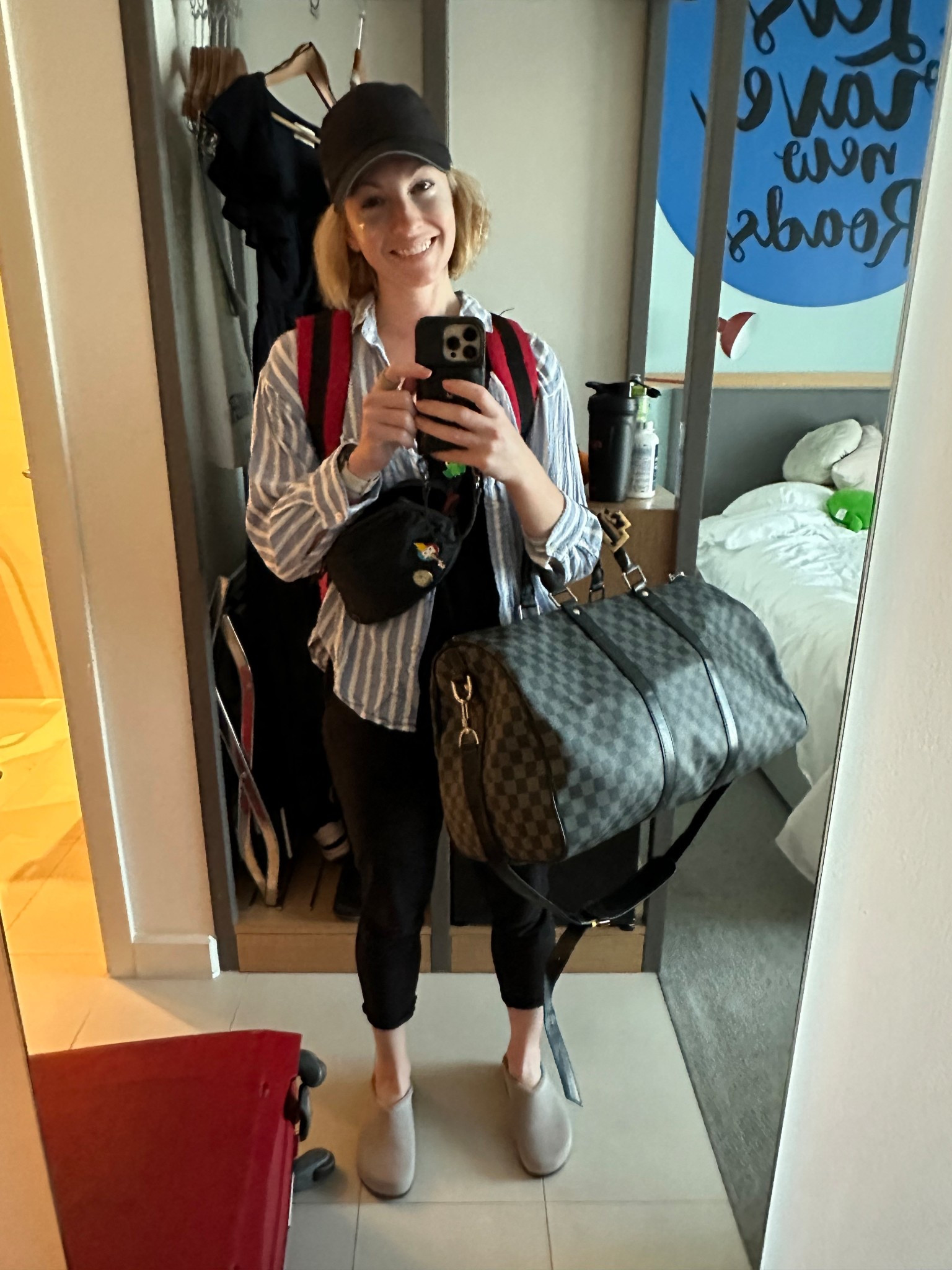 Sunday Mornings in a crazy show schedule with jet lag are about survival and comfort not fashion. 

Smash+ Tess Onesie in XXS
The Normal Brand shirt in XS
Rothy’s Wool Coloured Clogs 

#LTKShoelove 

#LTKbag #LTKtravel