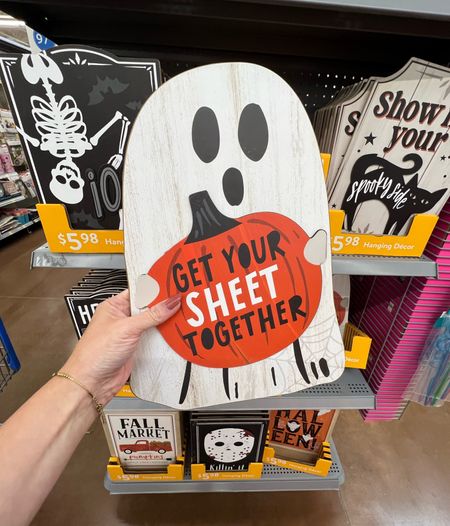 Get your SHEET together. Halloween signs. Cute hanging Halloween signs spotted at Walmart only $5.98! They’re a good size too 10x14”. 

https://rstyle.me/+RrY_s676MEfr5wAzQ1VxNQ aff. 

This humorous Halloween Hanging Sign Decoration will get everyone into the holiday spirit.

The attached metal loop makes it easy to display anywhere in your home. Hang it near your snack table to get a good chuckle out of your Halloween party guests. 

Durably crafted, this sign will become a family favorite that you can display year after year.

Ghost 👻 https://rstyle.me/+GE2OgppMFV_rjcWNM5IQ5Q

Fall Market Truck https://rstyle.me/+oorYCMYytcE6wmQcGqaSaQ 

Hocus Pocus https://rstyle.me/+Uwd2M3HKNQ6QcfjZVybZMw 

Hey boo  🩻 https://rstyle.me/+xtNcs0f0UnqqiscCUnFNIw 

Show me your spooky 🐈‍⬛ https://rstyle.me/+bKS00aa5IHm4QNDVsagpbg 

Happy Halloween https://rstyle.me/+Wnpnvx499UYj54Ql0rXjkg 

Trick or Treat 🍬 https://rstyle.me/+d4S1LEnJhlCc5pNlbYqXAw 

#LTKSeasonal #LTKparties #LTKhome