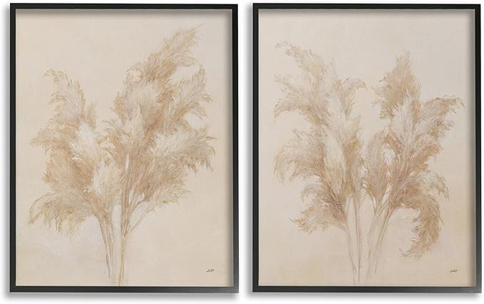 Stupell Industries Rural Reeds Studies 2 Piece Framed Giclee Art Set by Julia Purinton | Amazon (US)