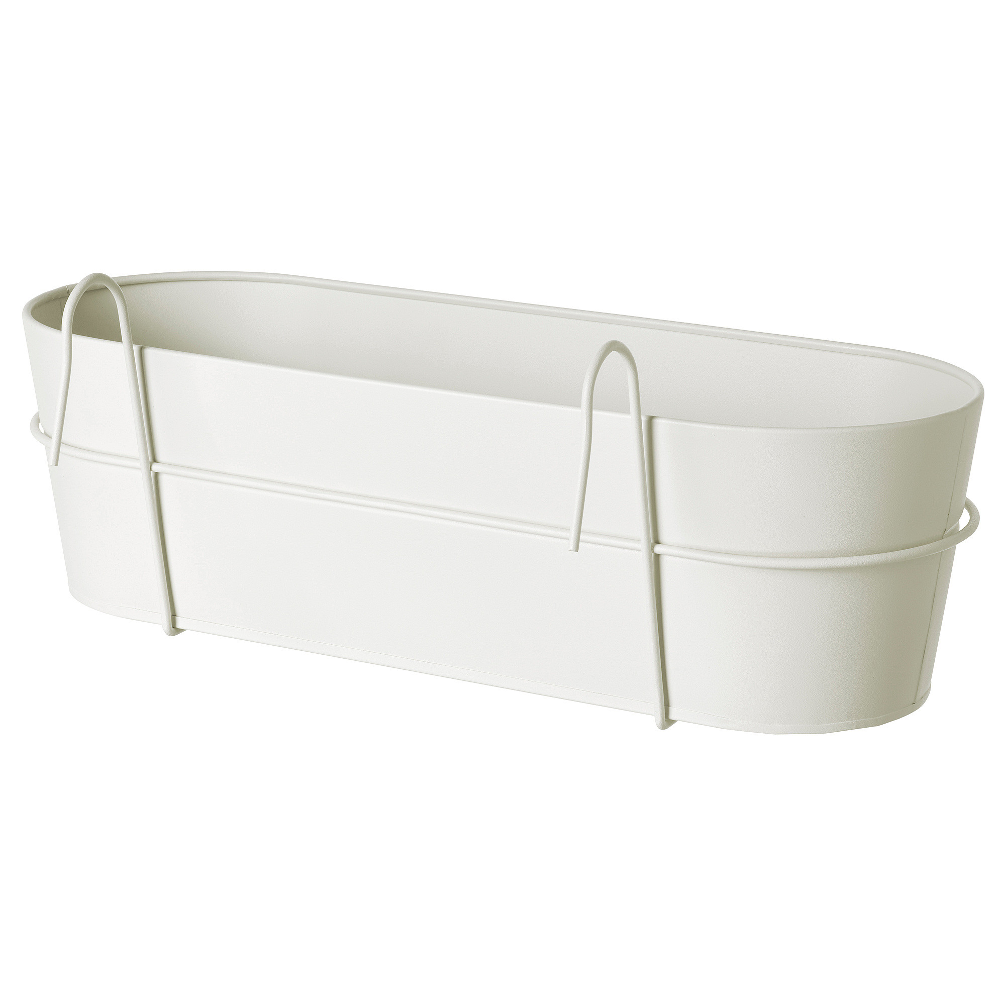VITLÖK Flower box with holder, indoor/outdoor/off-white, 22x7 ¾ " | IKEA US
