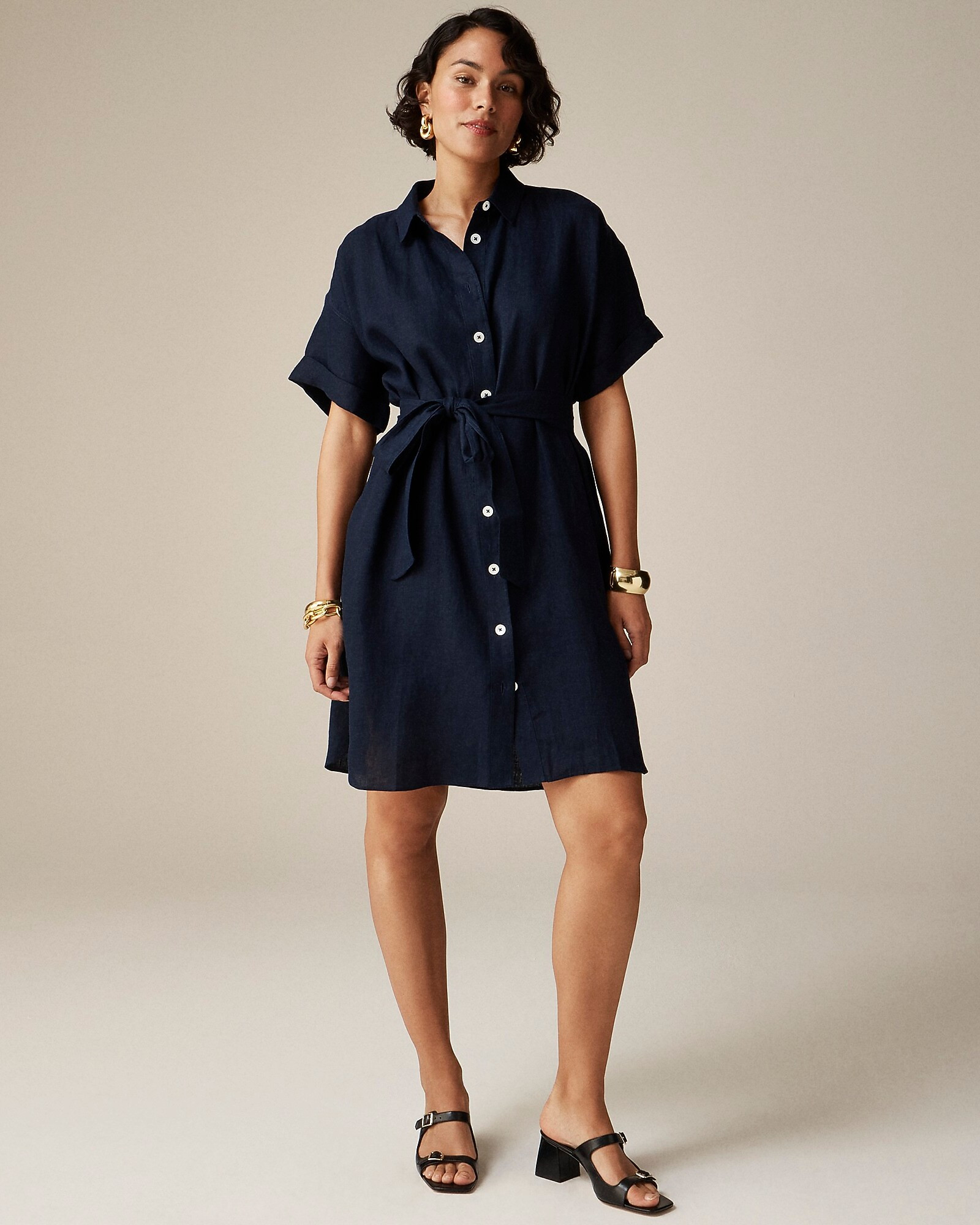 Capitaine shirtdress in linen | J. Crew US