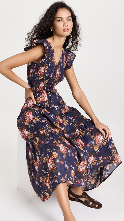 Smocked Midi Dress | Shopbop