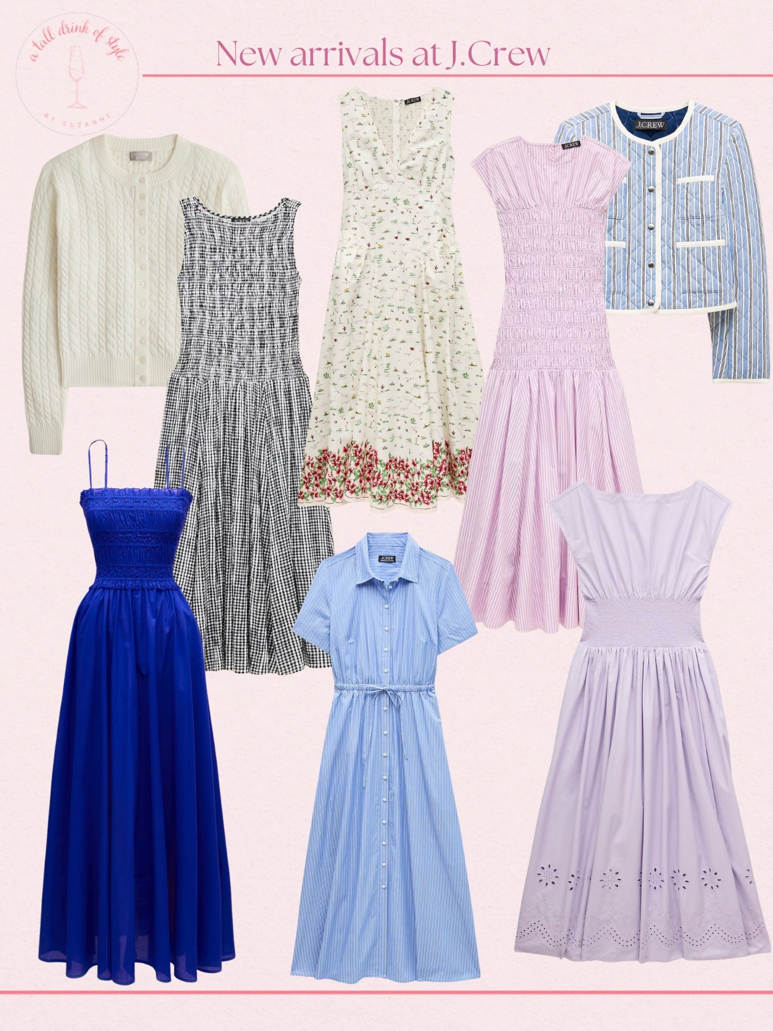 New spring arrivals at J Crew that you ca carry into summer! Love these Seasonal dresses for all the upcoming spring events 

#LTKSeasonal #LTKMothersDay #LTKTall