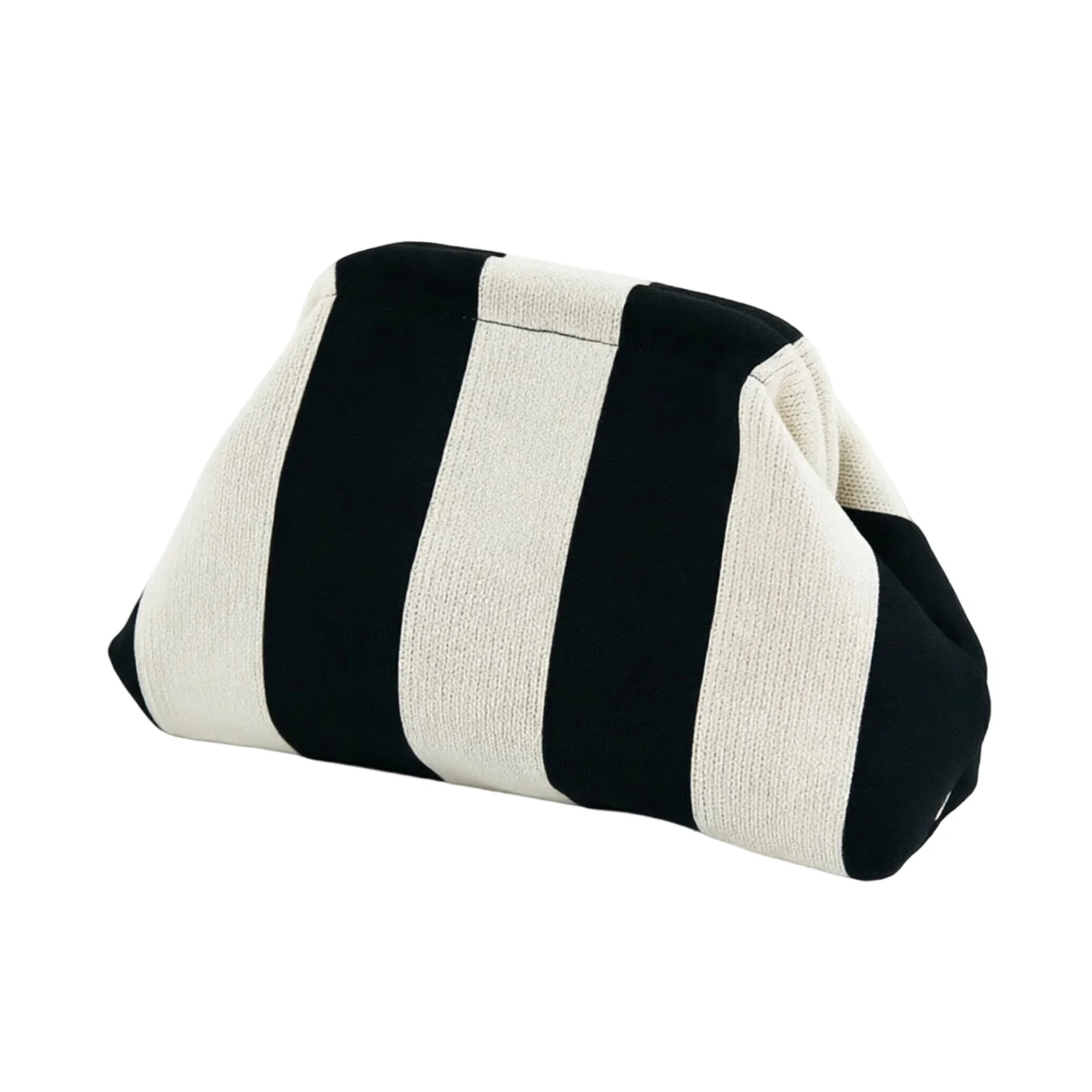 NovaStitch Women Striped Knit Polyester Clutch Bags Portable Zipper-Free Summer Handbag For Cosmetics, Toiletries - Walmart.com | Walmart (US)