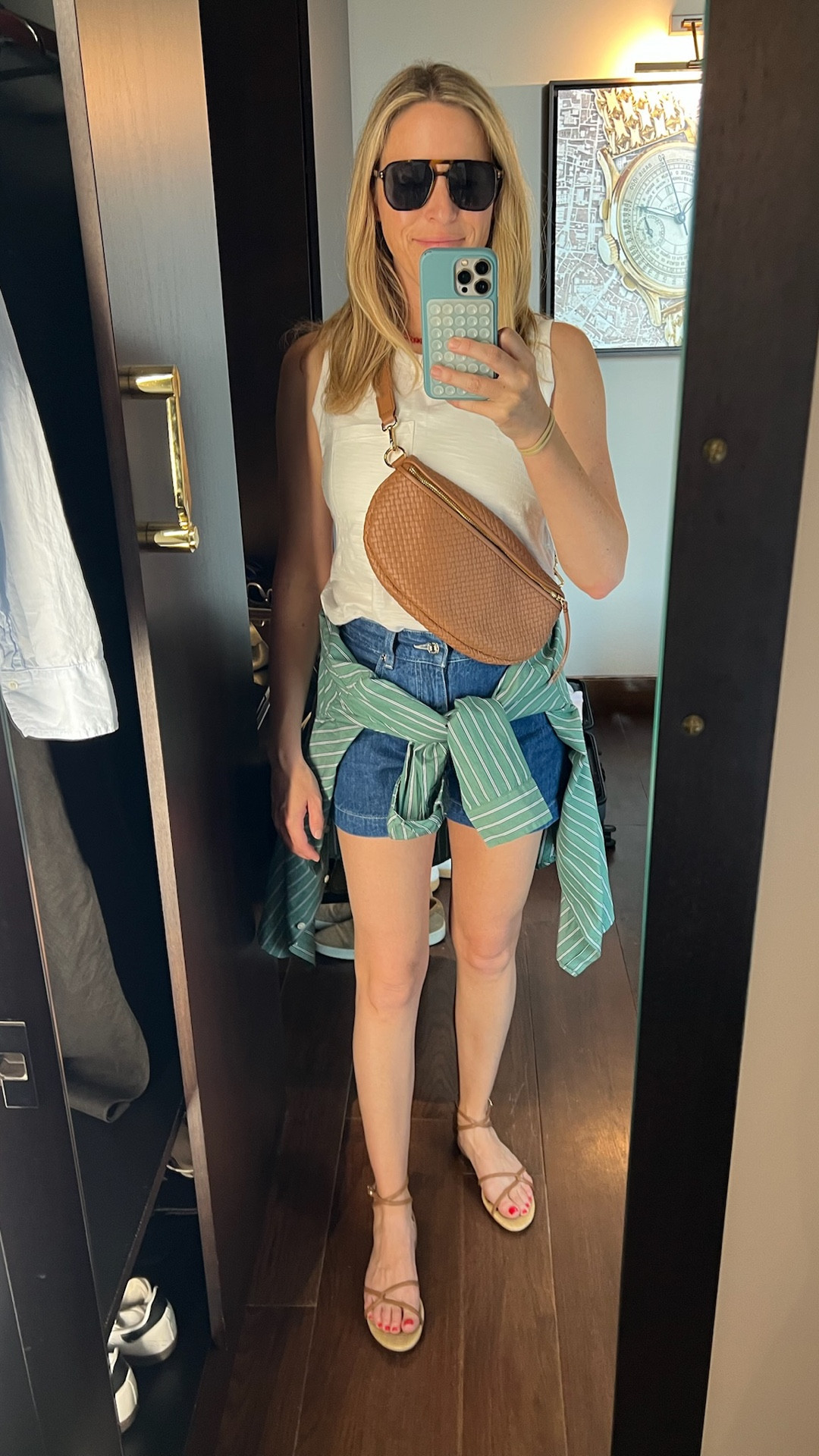 Perfect outfit for a hot day in Italy 💪🏻

Shorts run tts. Laura In a 26

#LTKOver40 #LTKStyleTip #LTKTravel