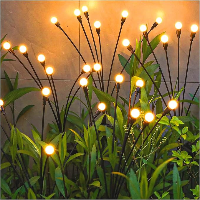 TONULAX Solar Garden Lights - Upgraded Solar Swaying Light, Sway by Wind, Outdoor Lights, Yard Pa... | Amazon (US)