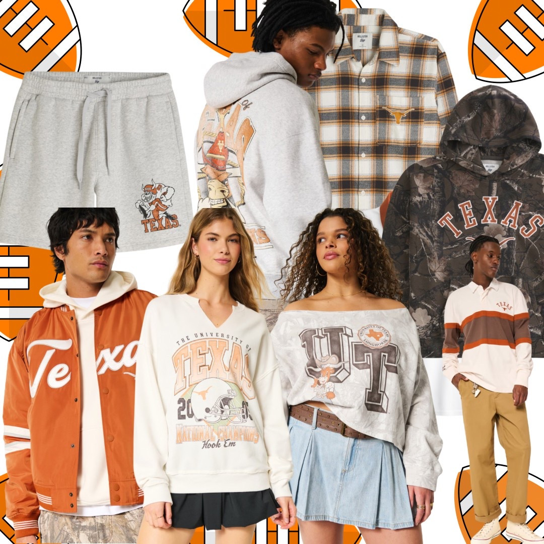 Hollister is at it again and they have sooooo many great Longhorn items on sale right now!! Last season I was shocked at their quality upgrade!! It is now one of my VERY FAV places to shop for Longhorn gear!! Don’t miss out!!🤘🧡 #hollisterlonghorn #texaslonghorns #texasgameday #burntorange #ut #gamedayfashion 
#longhornfinds #utlonghorns #utorange #texasfight #utaustin #longhorn #bevo #texasexes 