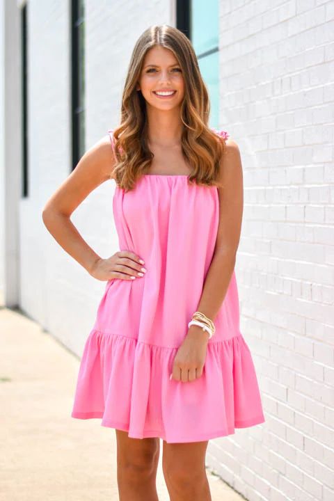 Bright Ideas Dress - Pink | The Impeccable Pig