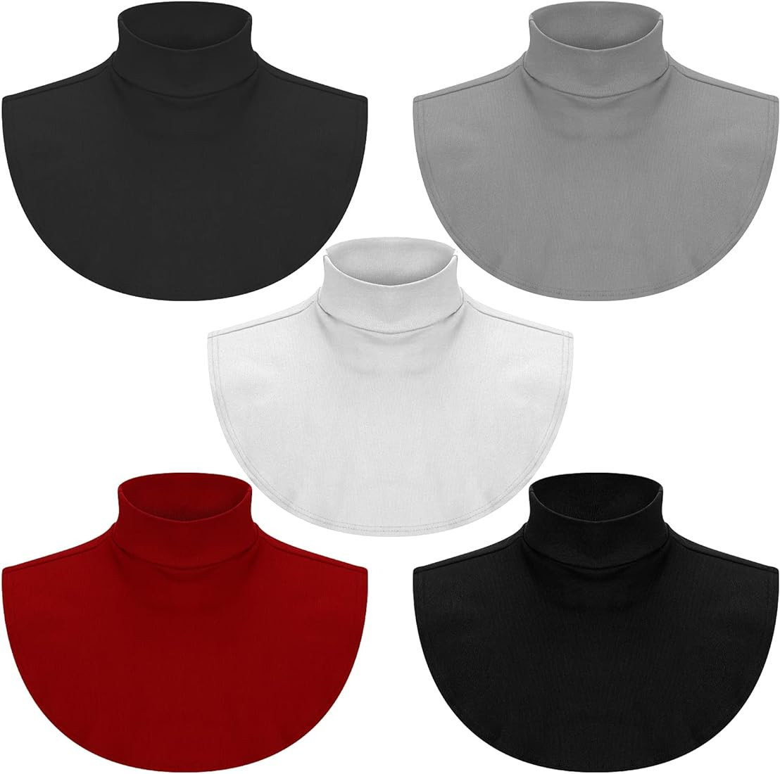 Fake Turtleneck Dickey Collar Half Top Mock Blouse Neck Warm Faux Detachable Collar for Women | Amazon (US)