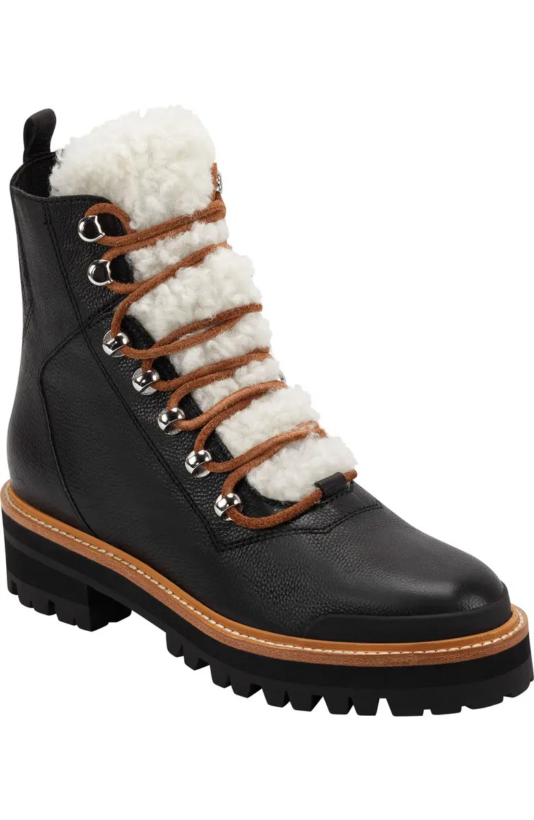 Izzie Genuine Shearling Lug Sole Boot (Women) | Nordstrom Rack