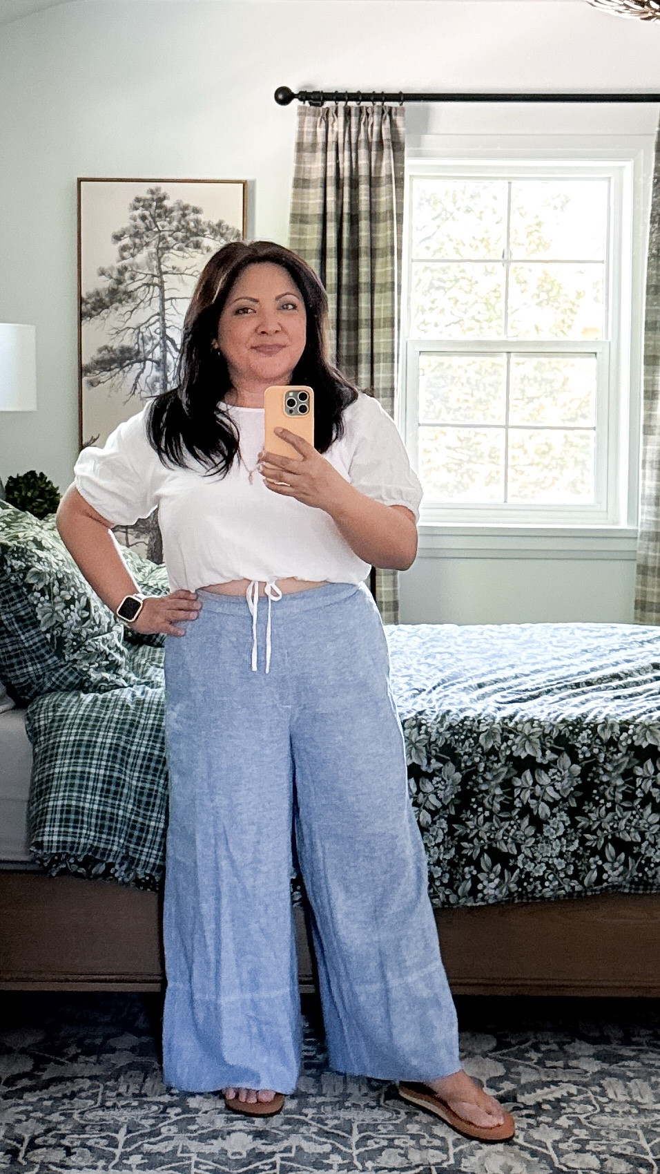 Summer outfits, vacation outfit, blue and white, summer pants, linen pants, wide leg pants, petite outfits, outfit idea for petites

#LTKsummer #LTKover50style #LTKmidsize