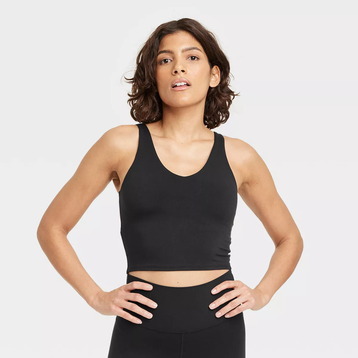 Women's Flex V-Neck Cropped Sports Bra - All In Motion™ | Target