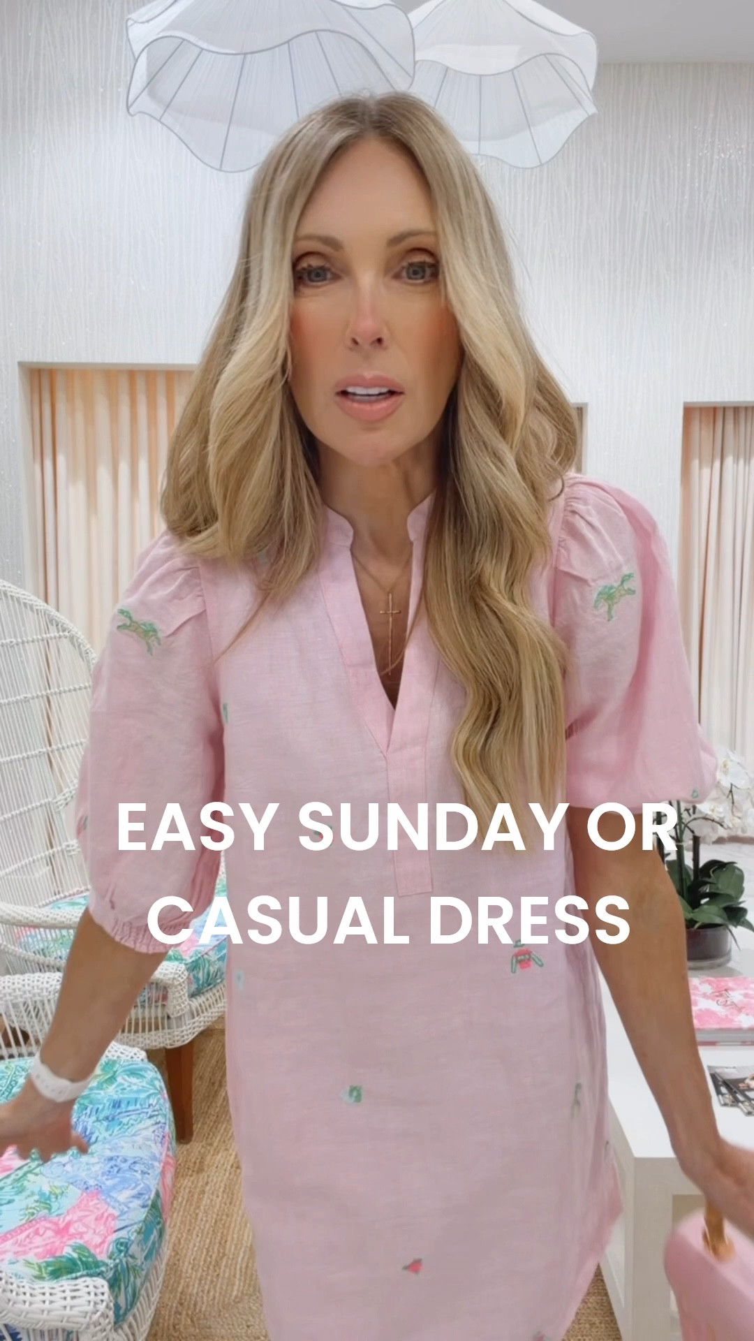 Many color options for this one... love the casual fit of this one! Pair with sandals and a cane bag. Again, went down a full size. 

#LTKmomlife #LTKdayinmylife #LTKootd