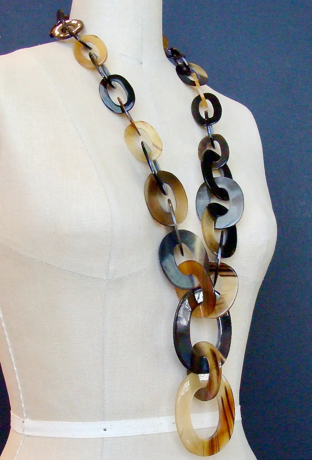 Horn Jewelry Chain Necklace Handmade in Vietnam - Etsy | Etsy (US)