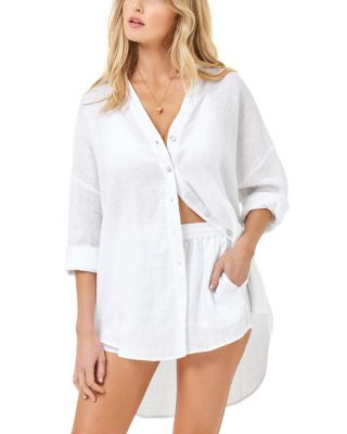 Rio Button Front Linen Cover Up Tunic & Rio Linen Cover Up Shorts | Bloomingdale's (AU)