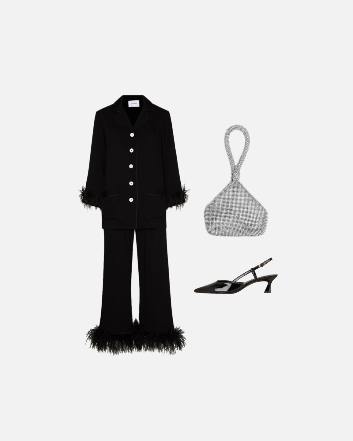 #partypajama #partylook #partyoutfit #slingbacks #slingpumps #strasstasche #strassclutch #partyclutch #partybag #federnpajama #federnpyjamas #partypyjamas

#LTKpartywear #LTKstyletip #LTKeurope