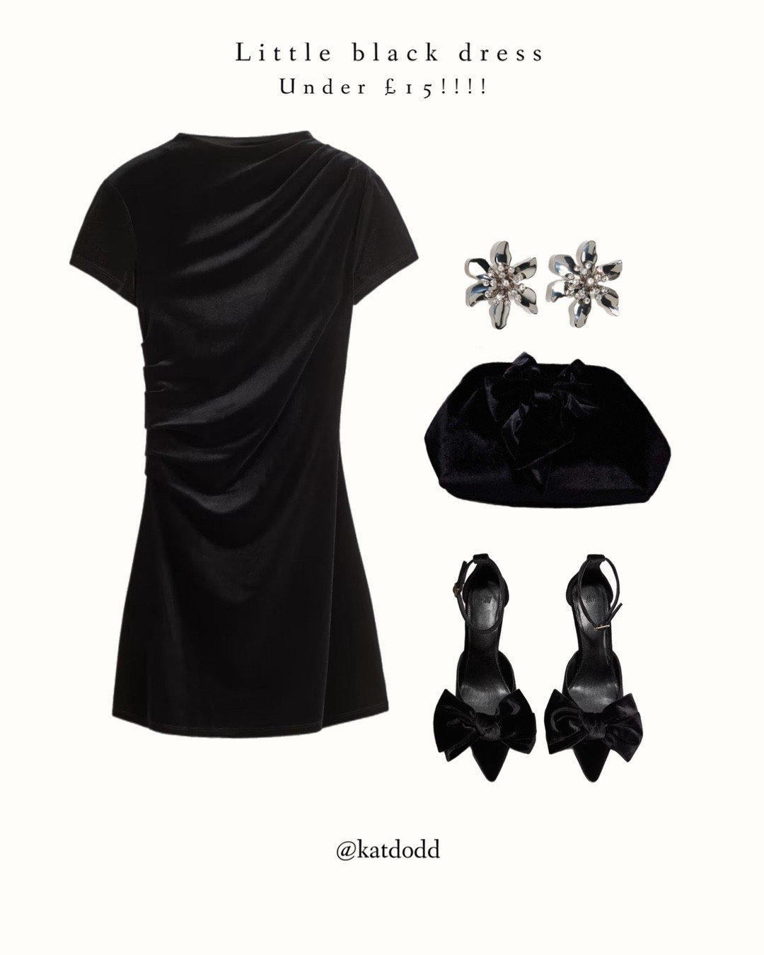 Under £15 dress and for 48 hours it’s currently £11!!!!🤍🤍🤍 how stunning is it perfect for Christmas and new years time! Bow accessories are always a gorg look 🤍 


H&M sale velvet mini dress silver diamanté jewellery bow accessories bow velvet heels bow velvet clutch bag floral earrings 

#LTKfestive #LTKstyletip #LTKuk