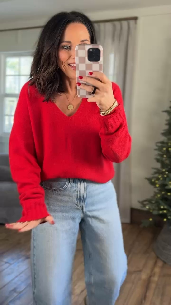 Loving this pop of color for the winter season & a cozy knit sweater will be a yes from me every single time! Target finds target sweater holiday outfit inspo red sweater Christmas outfit barrel jeans VintagePickin

#LTKPetite #LTKootd #LTKSeasonal