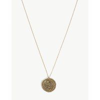 Cancer zodiac brass coin necklace | Selfridges