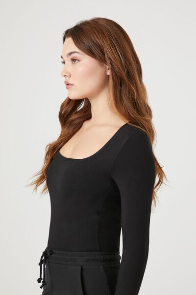 Fitted Long-Sleeve Bodysuit | Forever 21 | Forever 21 (US)