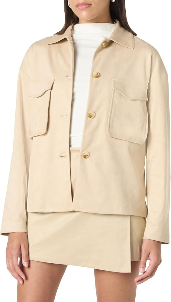 The Drop Women's Haylan Faux Suede Shacket | Amazon (US)