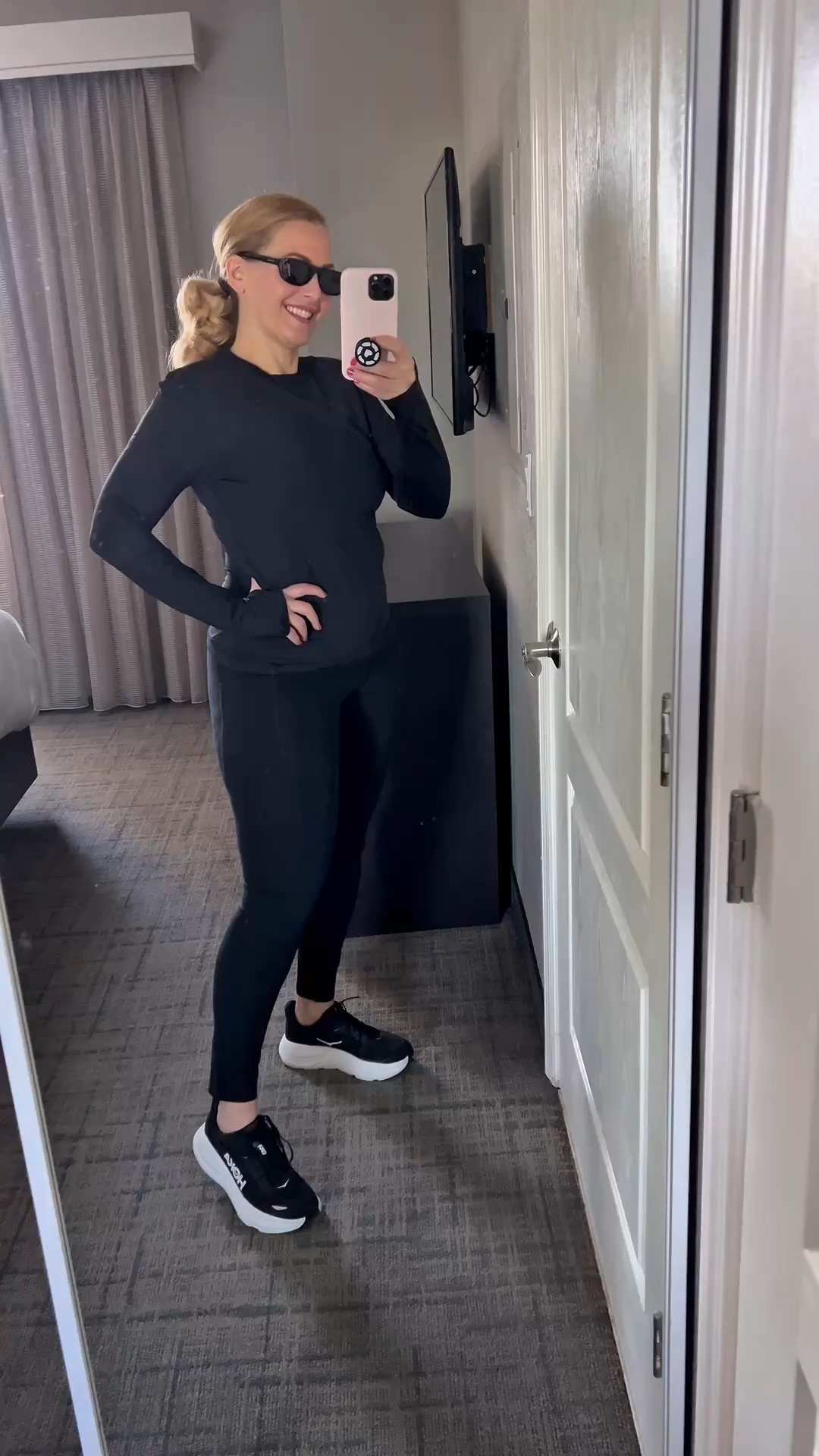 ☀️BLOQUV SUN PROTECTION CLOTHING: #ad This UV shirt from @BloqUV is so lightweight and comfy you can practically live in it. The compression leggings are top notch too! #bloquv

☀️I can see why these are best sellers. This multi-functional UPF 50 protection shirt that can be worn alone, as a base layer, sun shirt, swim shirt, rash guard or beach cover-up is so versatile.

☀️The long sleeve sun shirt features BloqUV BloqTek™, sun protective fabrics with advanced sun protection technology in classic style with comfort and freedom of movement. 

☀️Keeps you cool and is perfect for running, biking, swimming, paddle boarding, boating, fishing, skiing, tennis, golf, strolling the beach or lounging by the pool.

•Slim Fit
•Thumbholes keep sleeves in place preventing them from riding up during activity.
•Left Shoulder Pocket for your credit cards, lip balm, keys and other small items

☀️Fabric details:
UPF protection never washes out and fabric provides 5 degrees cooling effect when wet with water or sweat.

☀️The compression long tights, built to support, sculpt, and protect—with a full-length silhouette designed for movement and sun safety. Whether you're on the trail, in the studio, or on the move, these tights offer UPF 50+ protection that never washes out, helping to block 98% of UVA/UVB rays while keeping you cool and comfortable.

☀️The high-waisted fit flatters and stays put, while two deep side pockets hold your phone, keys, or even a water bottle. With long-lasting stretch, shape retention, and a buttery soft feel, these tights are as dependable as they are versatile.

•High-waisted
•Two side pockets large enough for a phone or water bottle

☀️Wearing a large in everything and fits true to size. Highly recommend. Awesome quality!

☀️Care Instructions:
•Wash before wearing - some colors may bleed
•Machine wash gentle cold with like colors only
•Do not bleach
•For best results lay flat or hang dry, away from natural sunlight
•Do not iron
•No heat tumble dry
•Do not use fabric softeners
•Use of some sunscreens may cause discoloration of garment

@jtstjtst11

#LTKfitnessgoals #LTKActive #LTKTravel