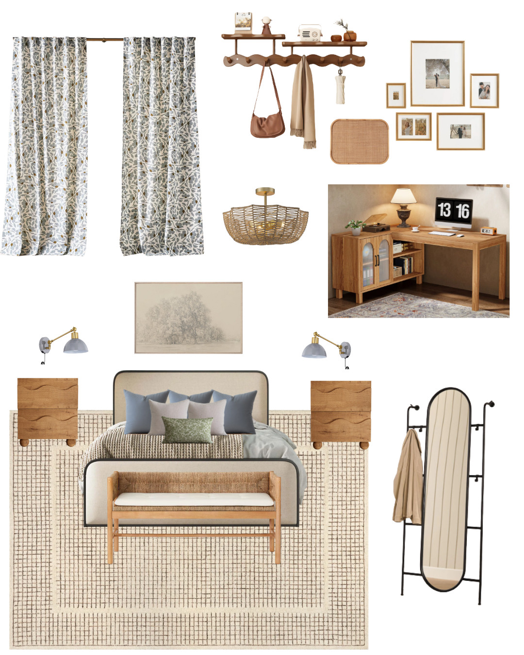 Neutral bedroom design idea 

#moodboard #bedroomdesign #homedesign 

 #LTKHome