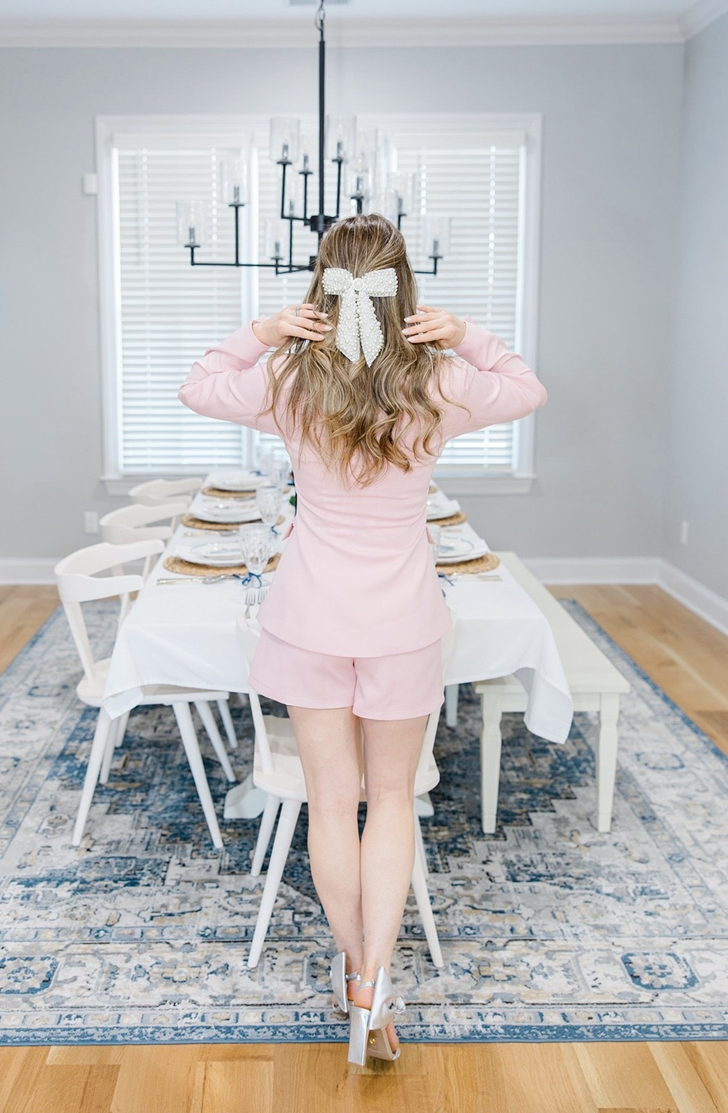 The cutest little feminine spring look. You can never have too many bows. Size small  

#LTKPetite #LTKOver40 #LTKSeasonal