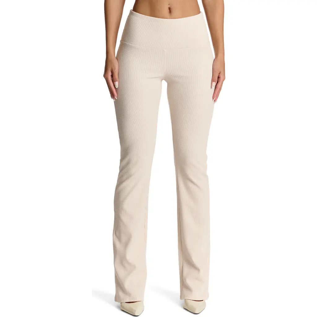 Naked Wardrobe Thermal Bootcut Pants in Sand at Nordstrom Rack, Size X-Small | Nordstrom Rack