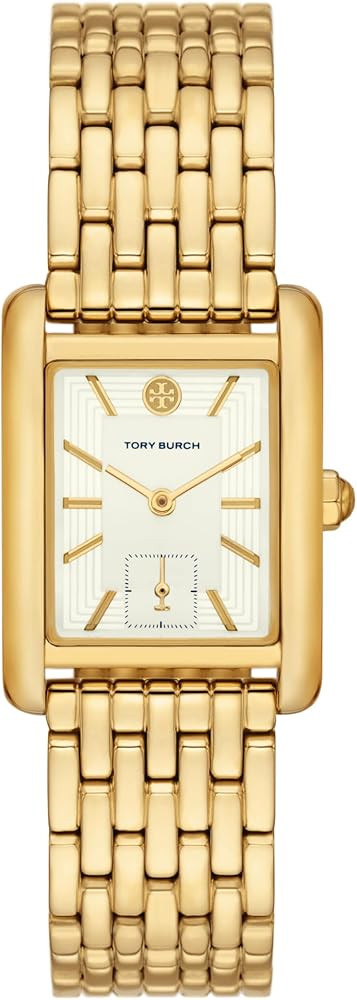 Amazon.com: Tory Burch Women's Eleanor Gold-Tone Stainless Steel Bracelet Watch (Model: TBW1060) ... | Amazon (US)