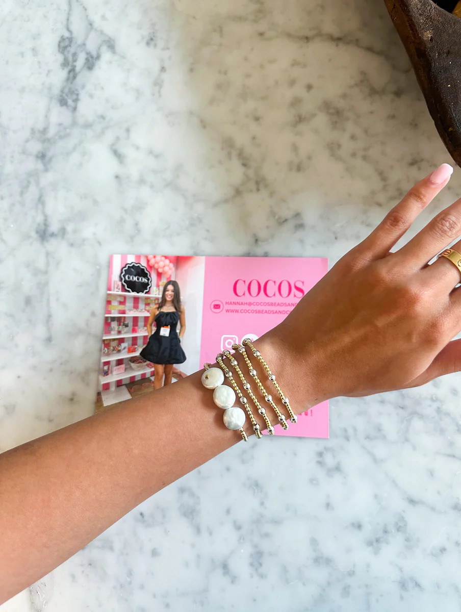 Mixed Metals & Pearls Stack | Cocos Beads and Co