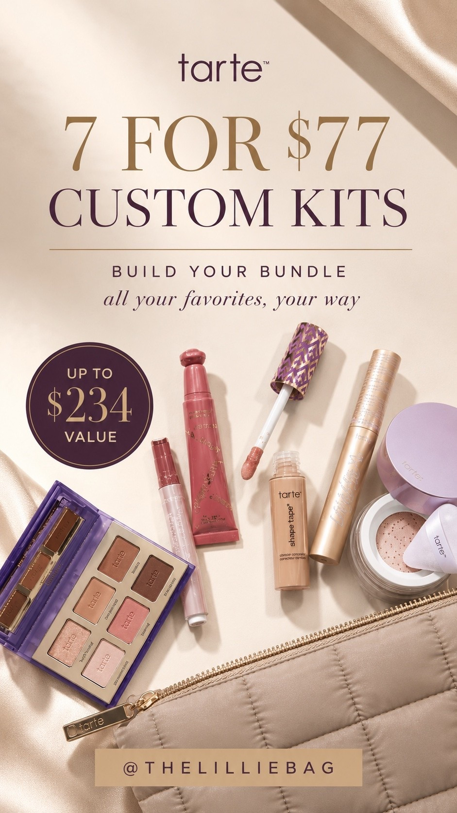 If you’ve been waiting to restock your favorites from Tarte Cosmetics￼ now is the time ✨

Their custom kit sale is SO good — choose 7 full-size products for $77 with up to a $234 value 🙌🏼 I love that you can fully customize it with your everyday staples, makeup favorites, and travel essentials all in one bundle.

Such a good time to grab Shape Tape, lip products, mascaras, powders, palettes, and more 🤍

beauty sale • makeup favorites • Tarte cosmetics • custom beauty kit • full size makeup • spring beauty • summer makeup • everyday makeup • Sephora favorites • makeup restock

#LTKBeauty #LTKSeasonal #LTKSaleAlert
